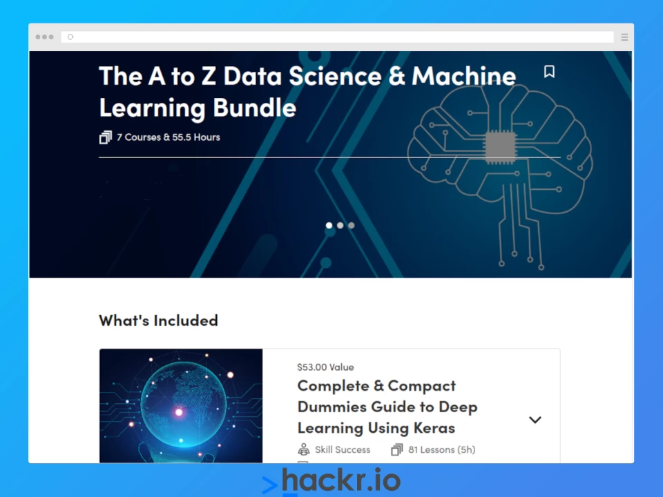 [StackSocial] The A to Z Data Science & Machine Learning Bundle