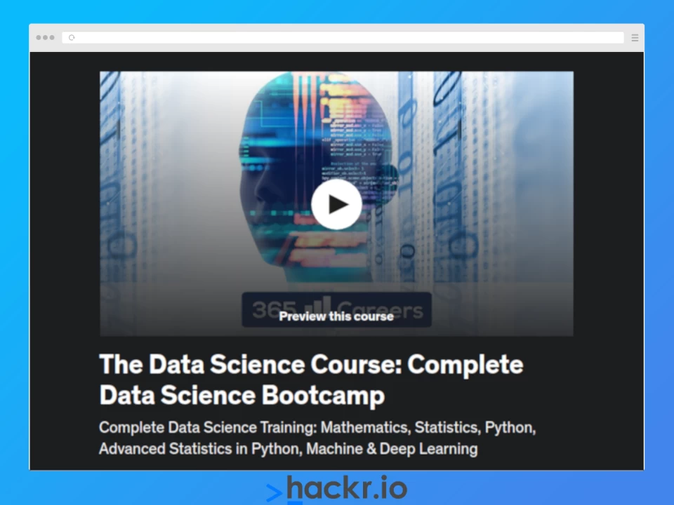 [Udemy] The Data Science Course: Complete Data Science Bootcamp