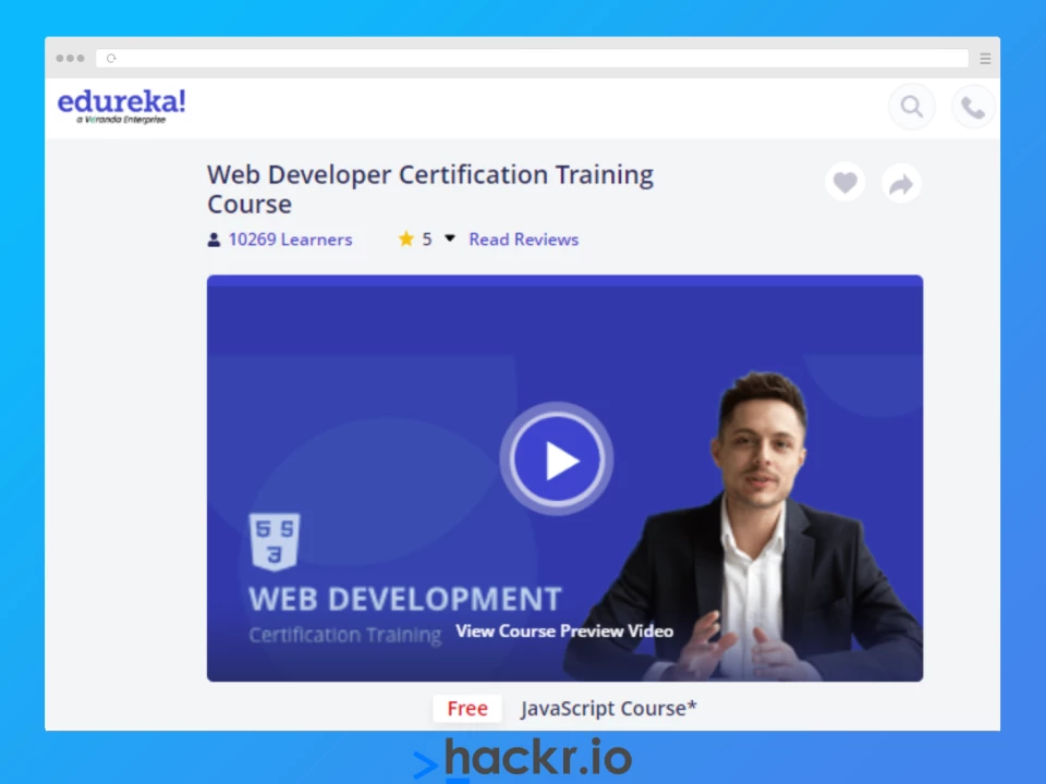 Curso de Formación de Certificación en Desarrollo Web