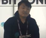 Bitsonic CEO Shin Jin-wook speaking during an interview in 2019.