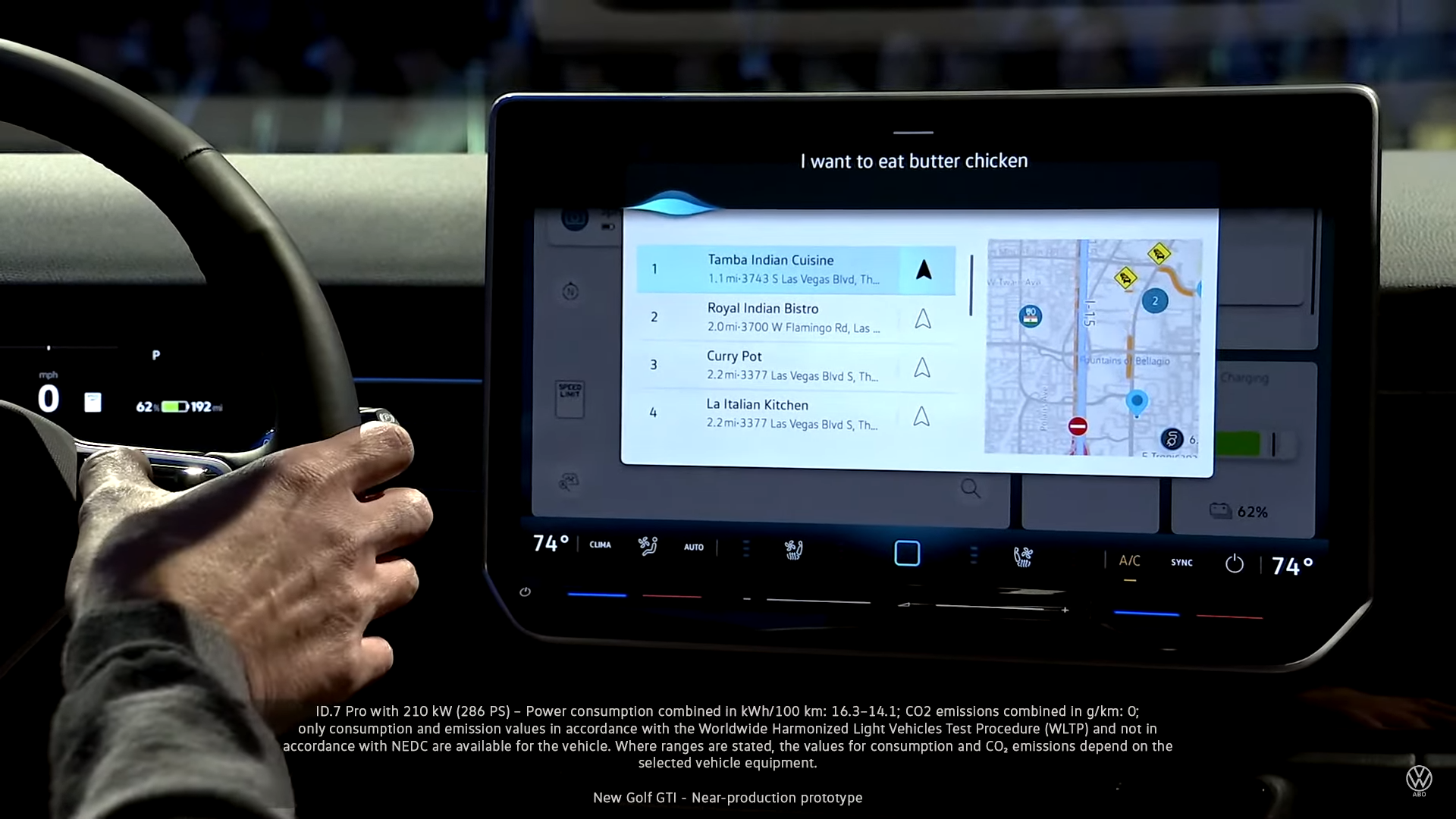 Volkswagen’s ChatGPT-powered voice assistant responds to the user’s commands. Source: YouTube