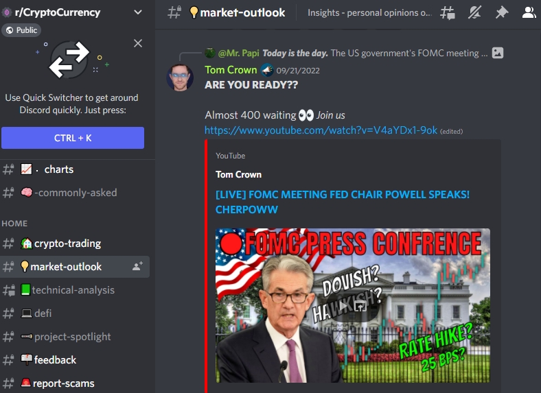 r/CryptoCurrency Discord