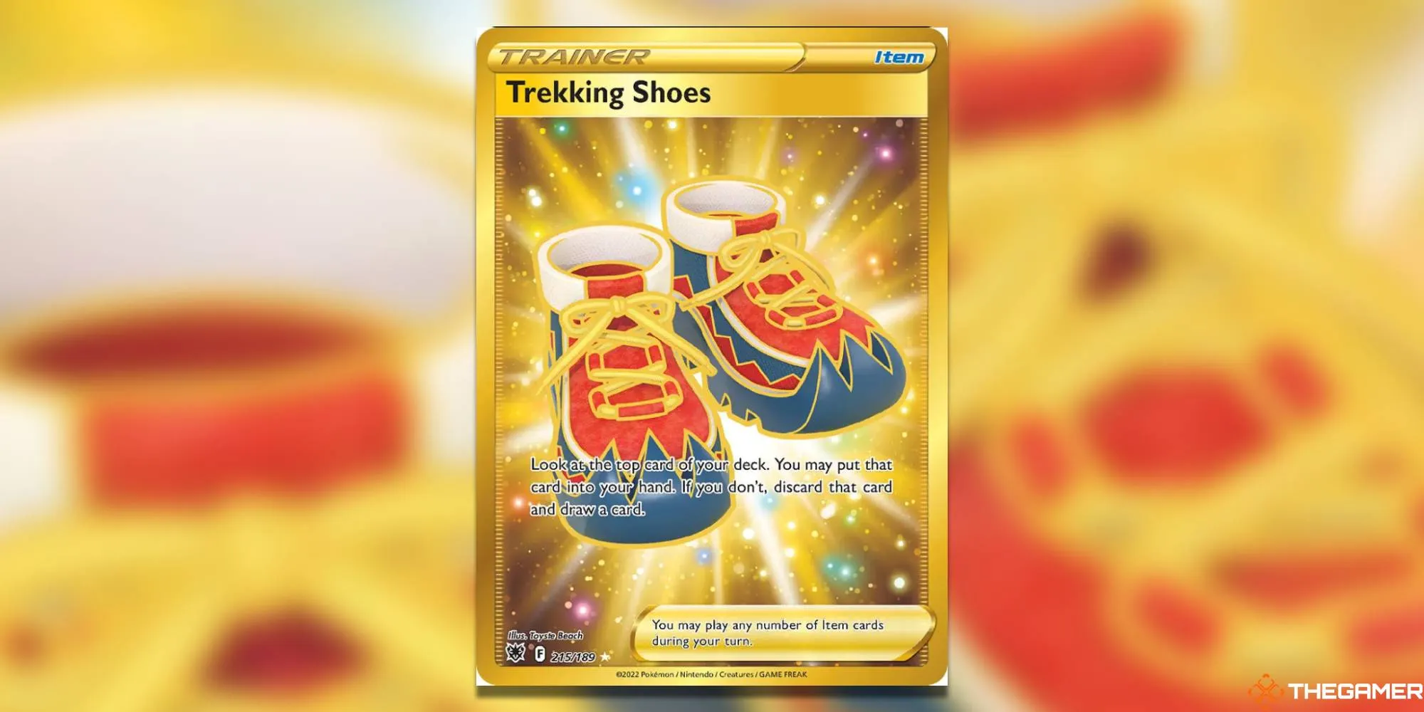 Pokemon TCG Trekking Shoes Card