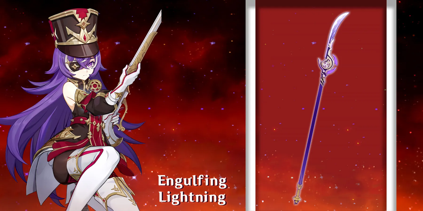 Chevreuse utilizando Engulfing Lightning en Genshin Impact