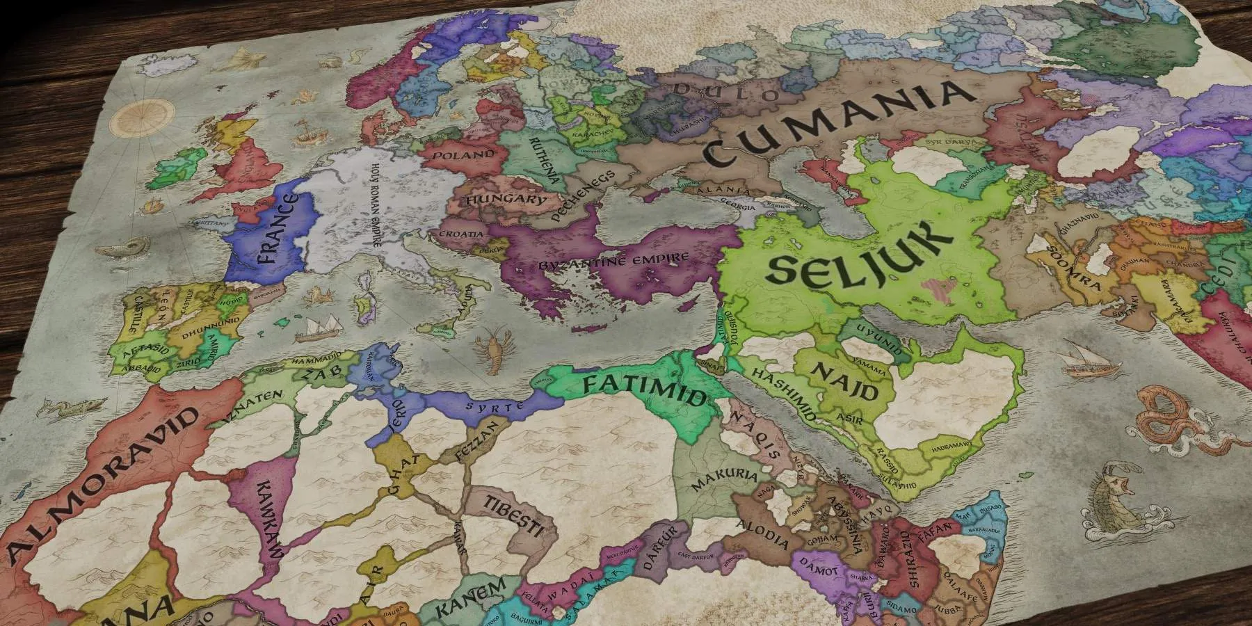 《十字军之王3》地图