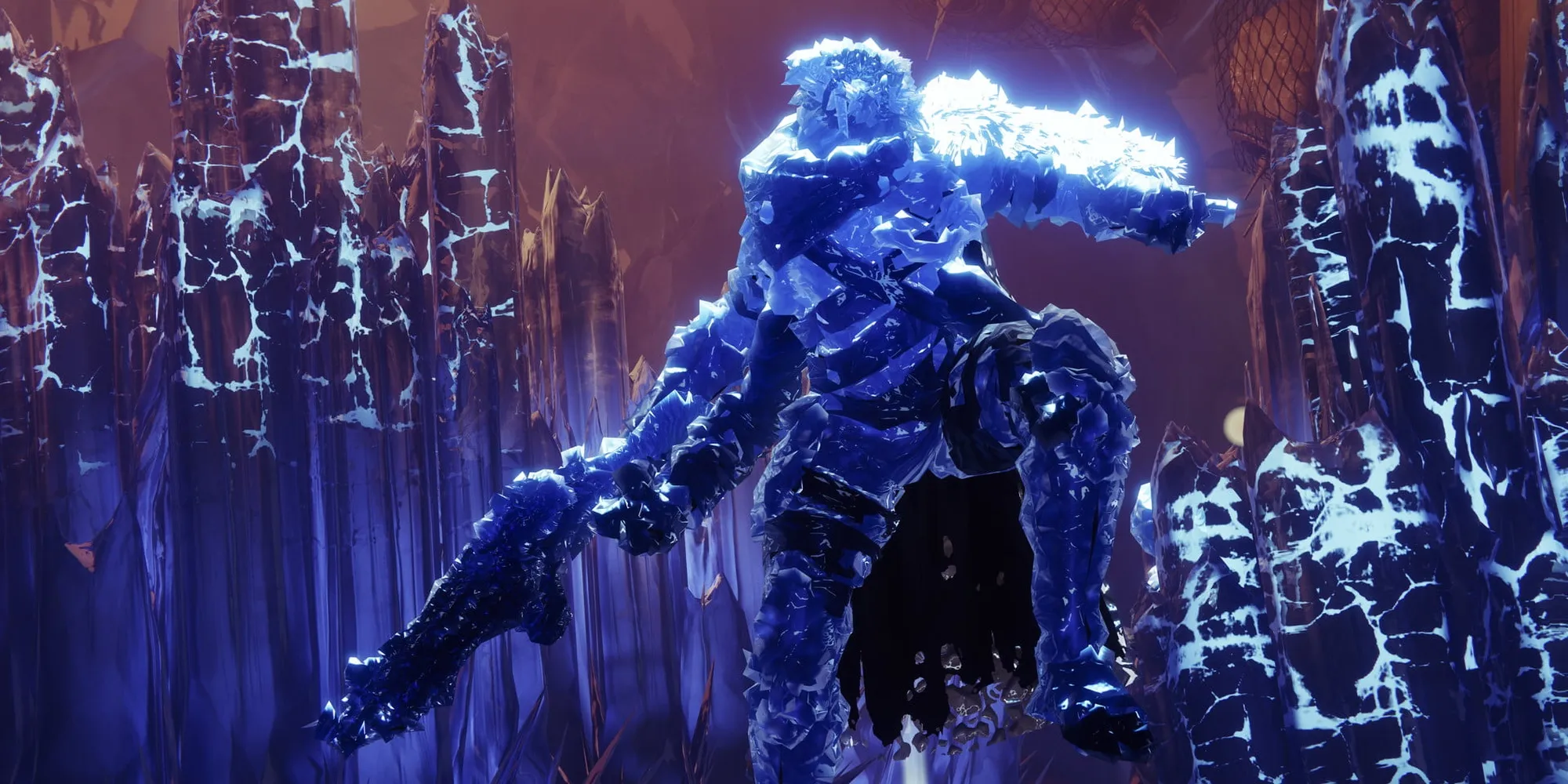 Destiny 2 Fallen Congelato in Stasis e Circondato da Cristalli