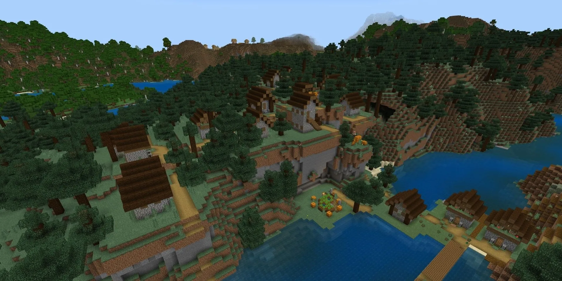 Bâtiment de forge dans un village Minecraft Bedrock