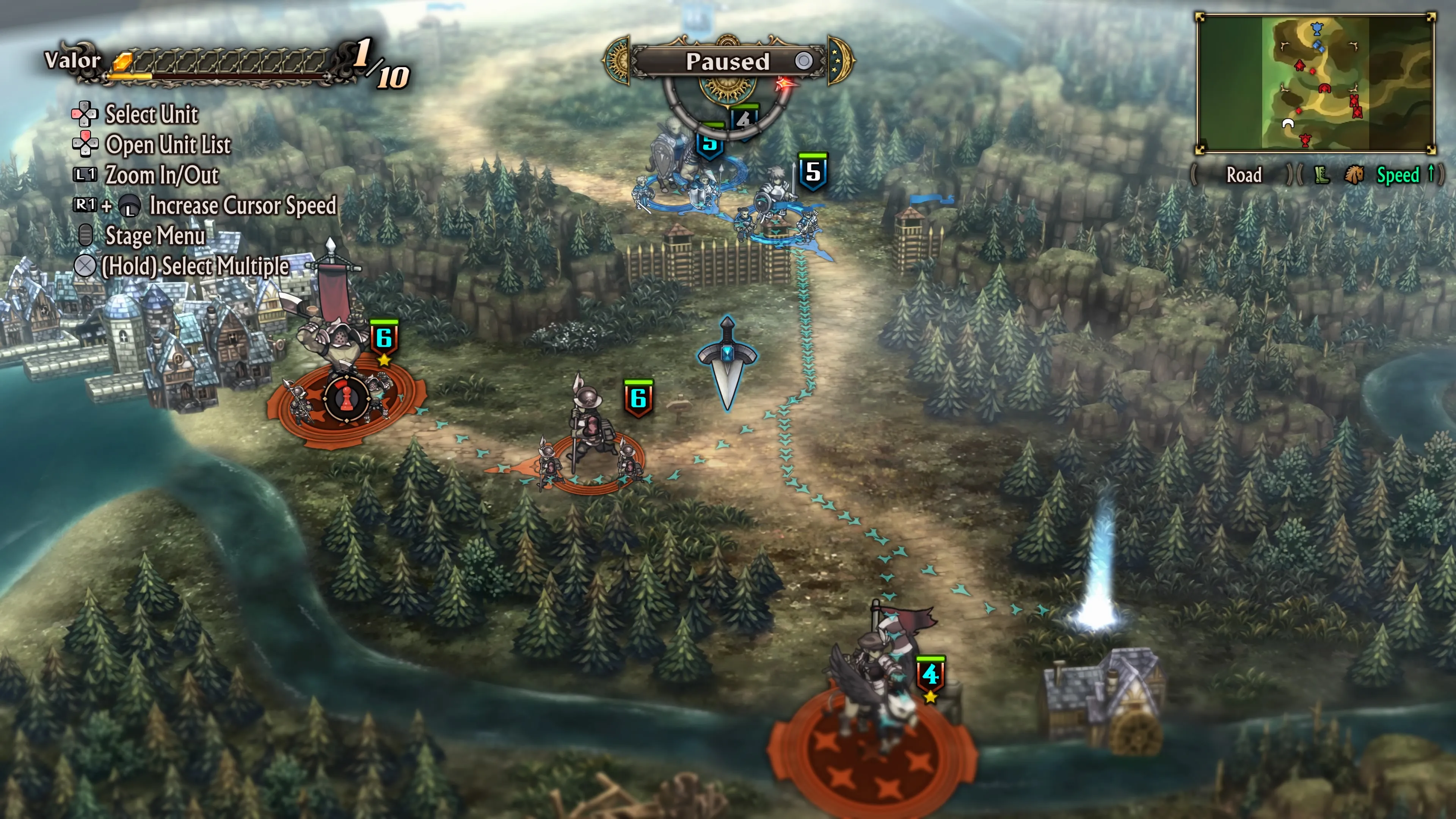 Three units sent different ways in Unicorn Overlord