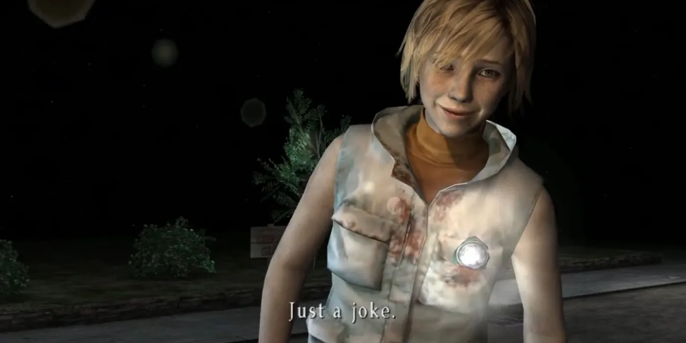 Silent Hill 3 Heather souriant dans l'obscurité