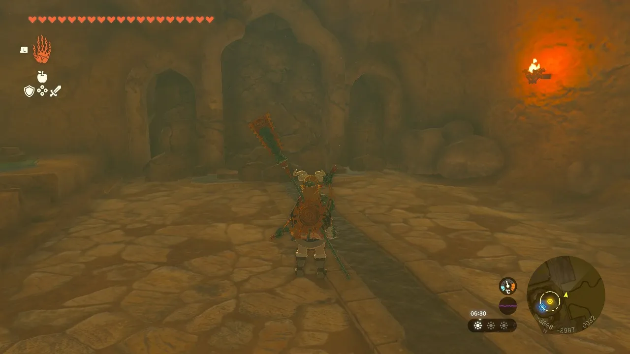 Piles of rubble in the Gerudo shelter
