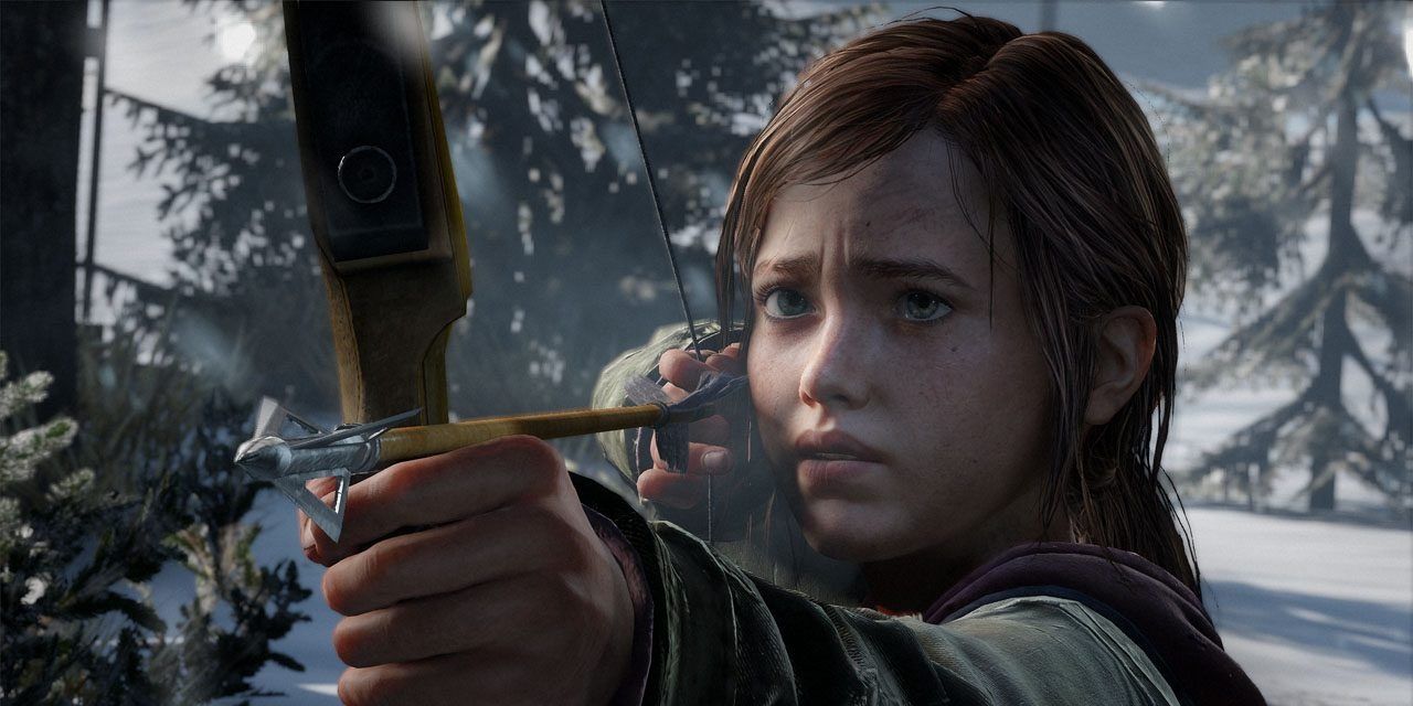 The Last of Us Ellie Draws a Bow
