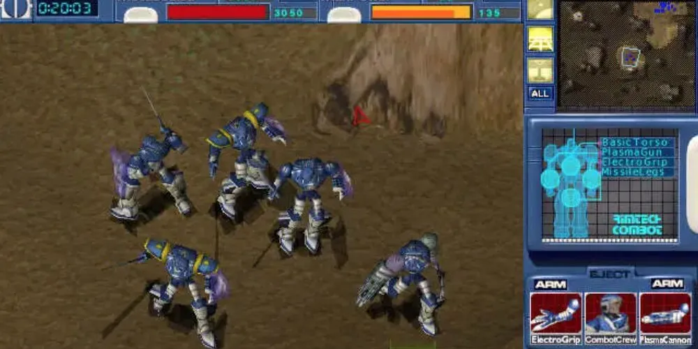 Group of blue mechs