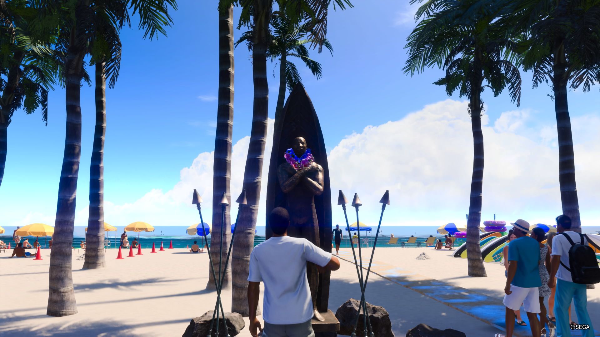 Statue de la plage Aloha