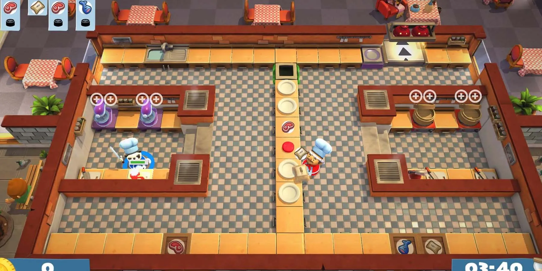 overcooked 2 dos jugadores