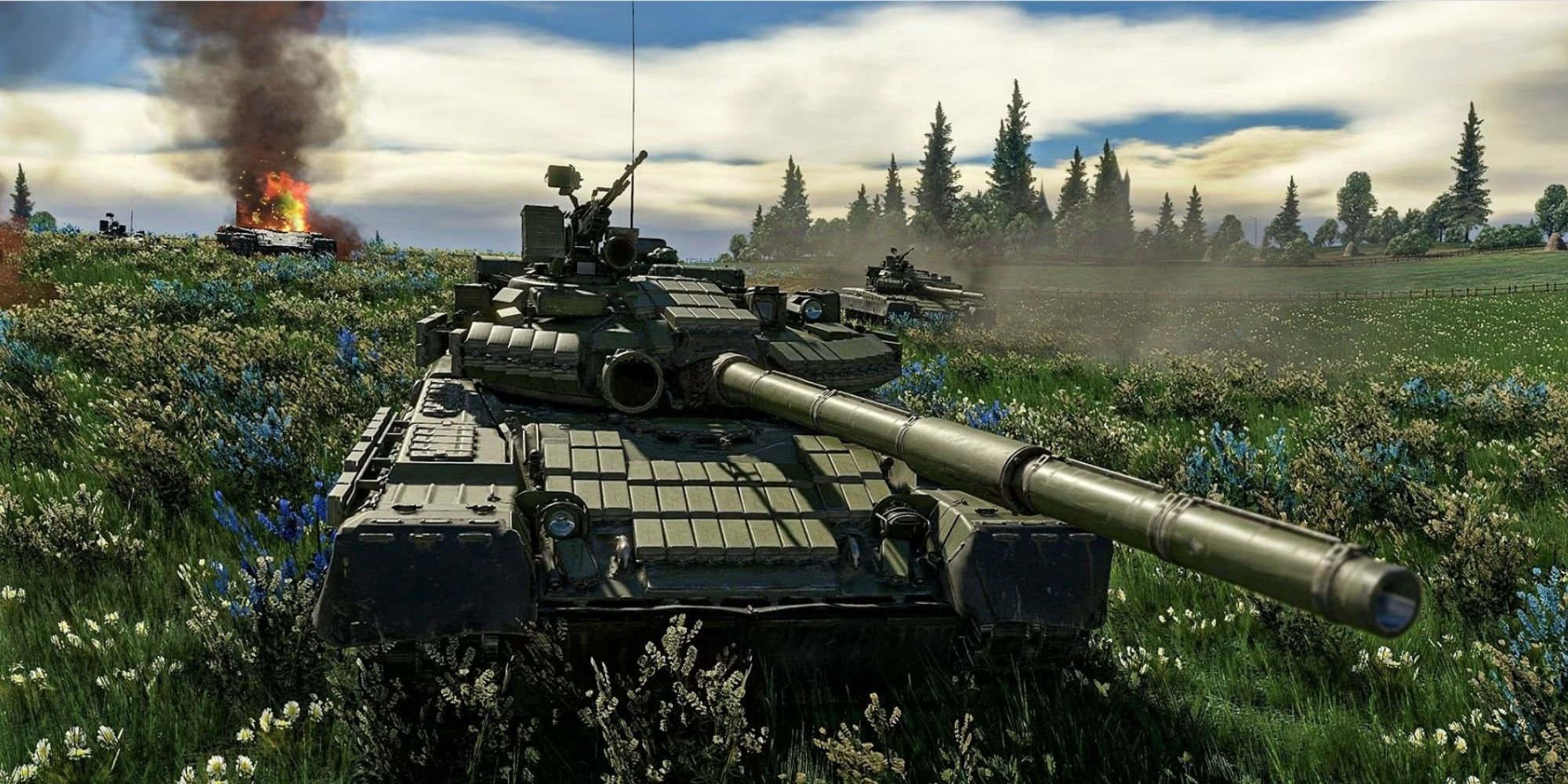 War Thunder - Tank In A Field