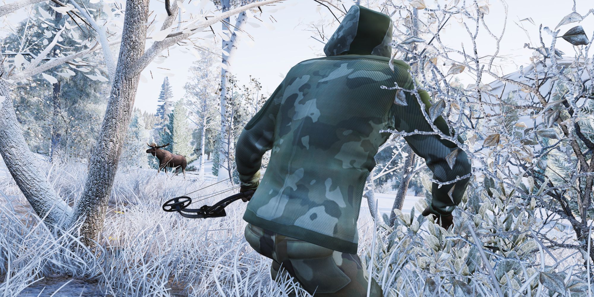 Un joueur observant sa proie dans Hunting Simulator