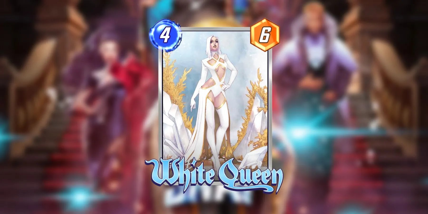 white queen hellfire gala variant in marvel snap.
