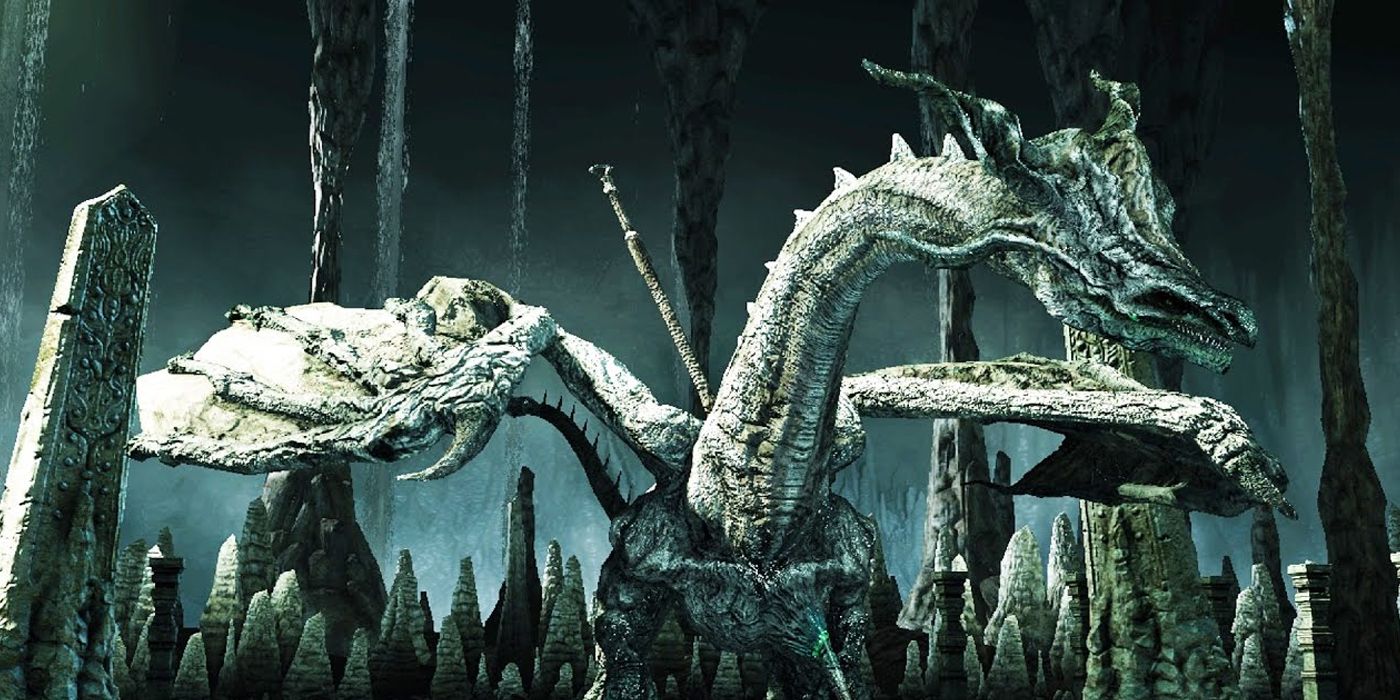Boss Dragons Sinh Slumbering Dragon des jeux FromSoftware SoulsBorne