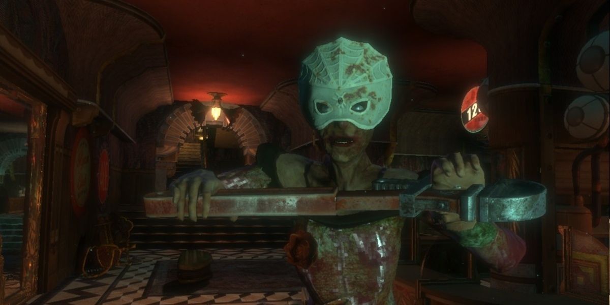Bioshock Splicer con Máscara y Arma