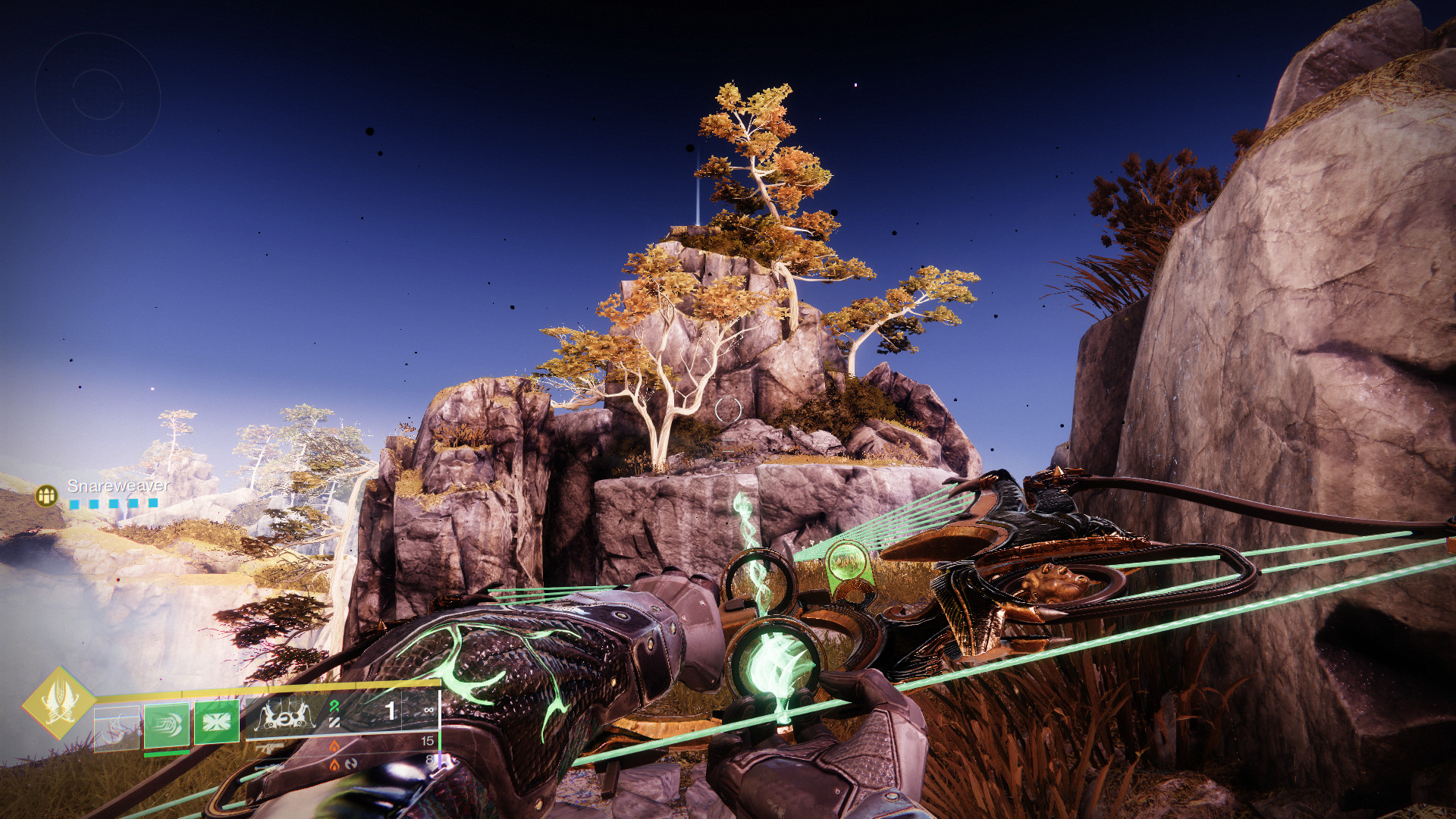Une falaise montrant un pilier Constellation dans Destiny 2