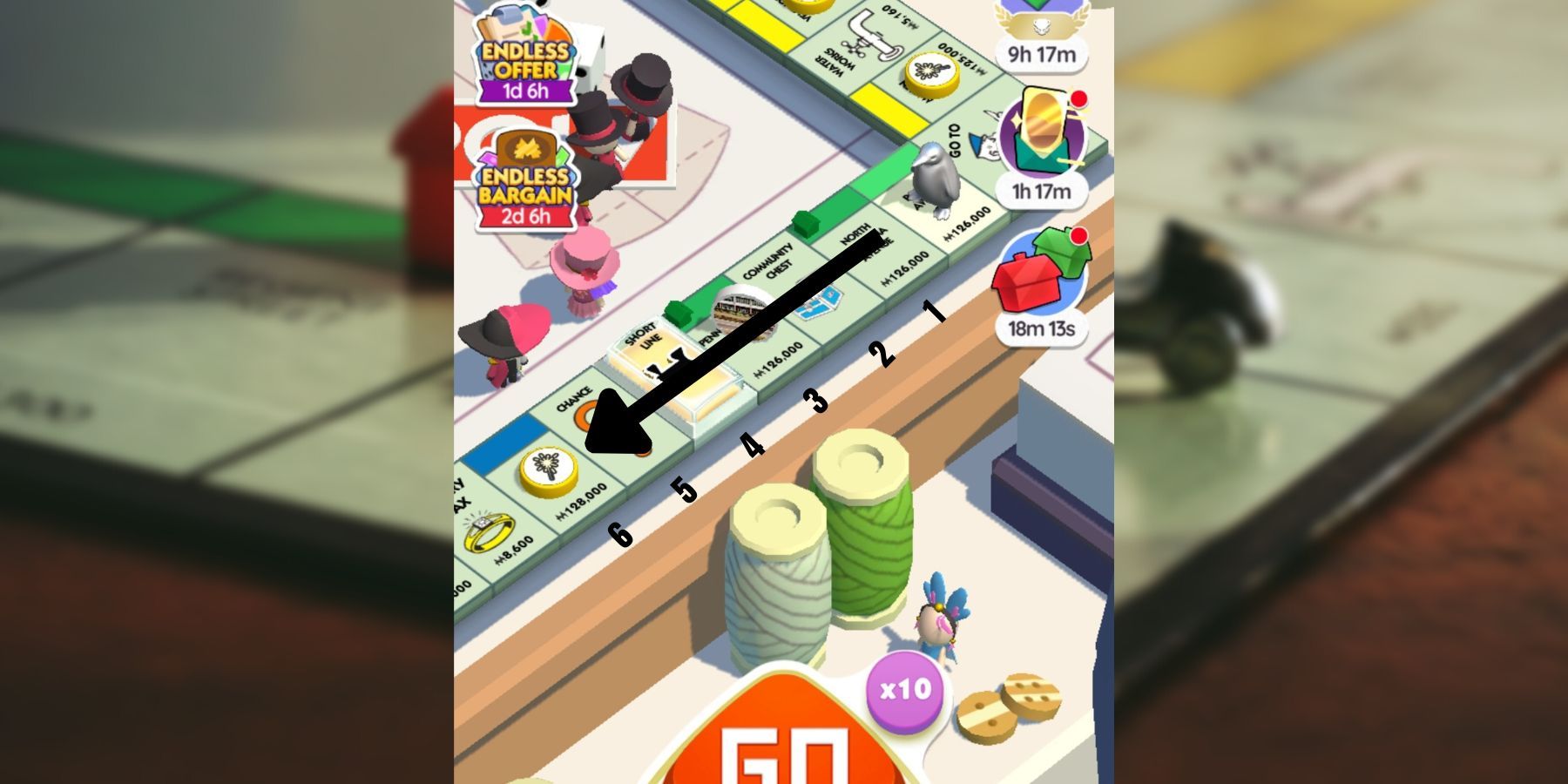 Multiplicador de Dados en Monopoly GO!