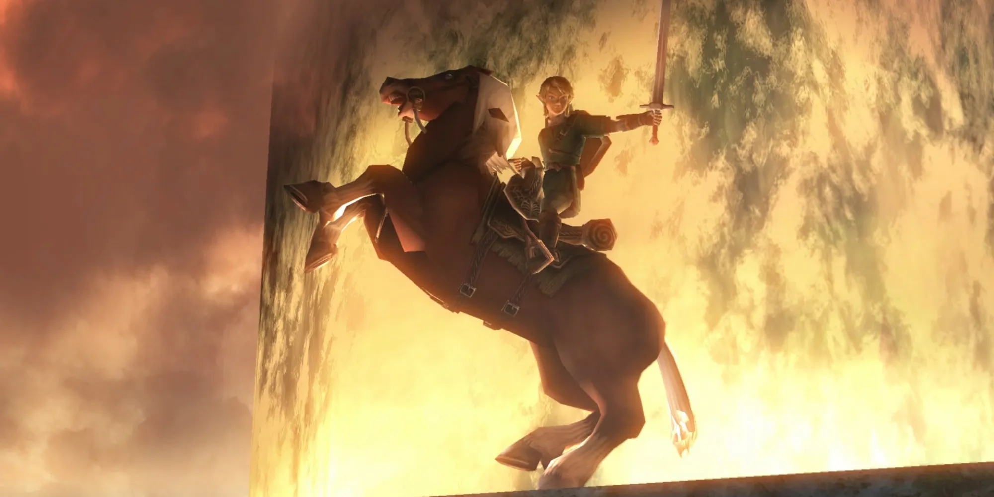 Link riding Epona in Twilight Princess