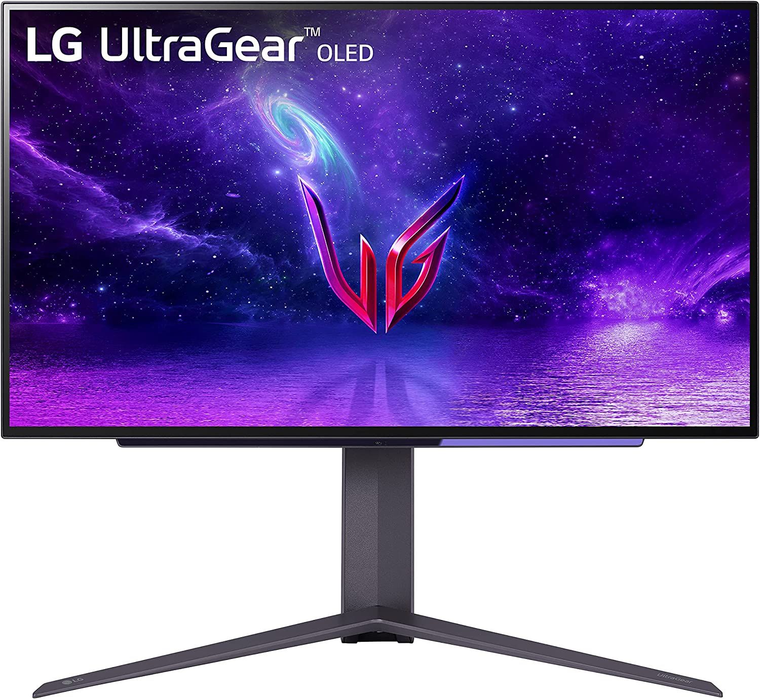 LG 27英寸 UltraGear 电竞游戏曲面显示器 27GR95QE-B