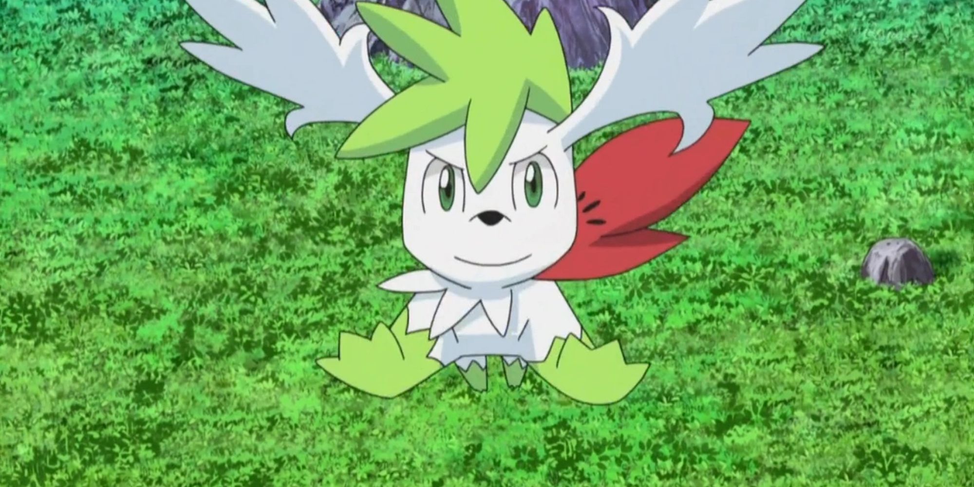 Shaymin Forme Céleste dans le dessin animé Pokémon
