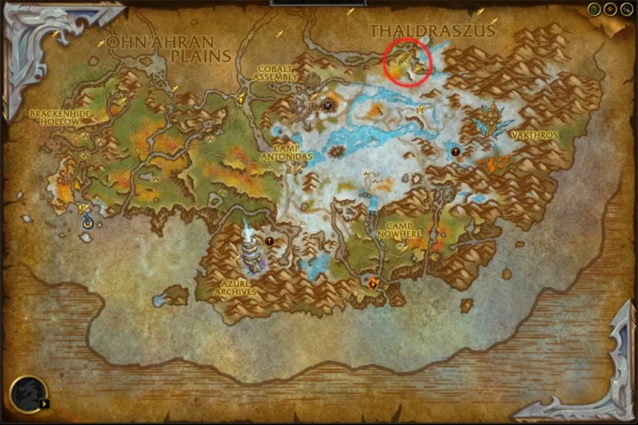 蓝色空域的游戏内地图