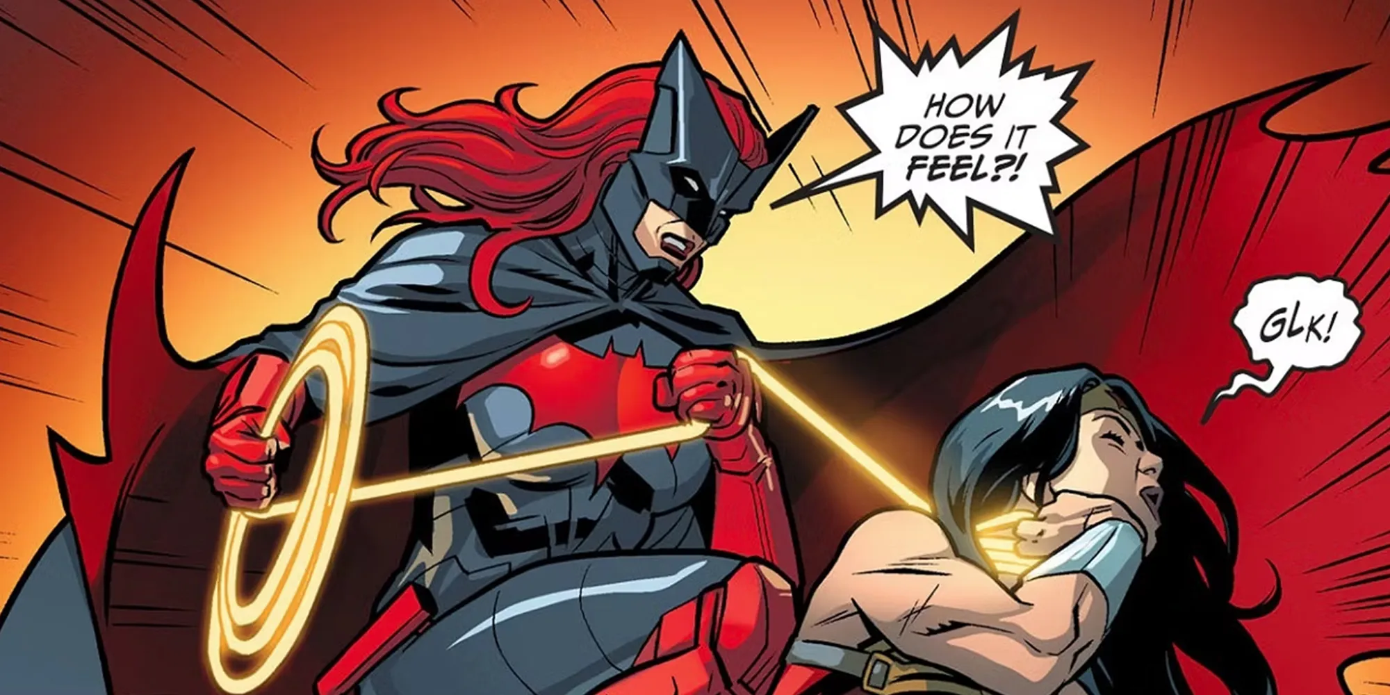 Wonder Woman Défaite Par Batwoman