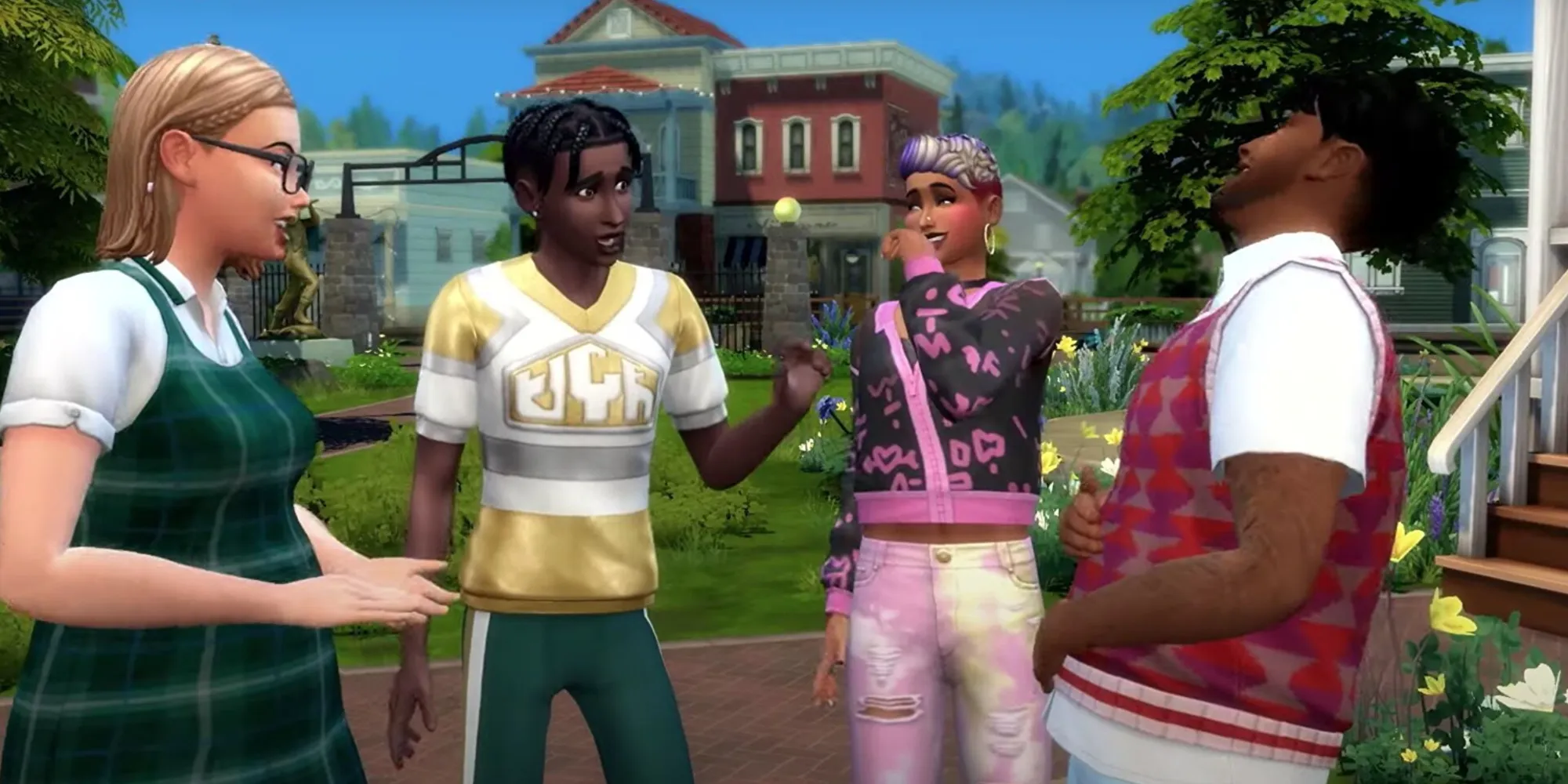 Teen Sims chatting