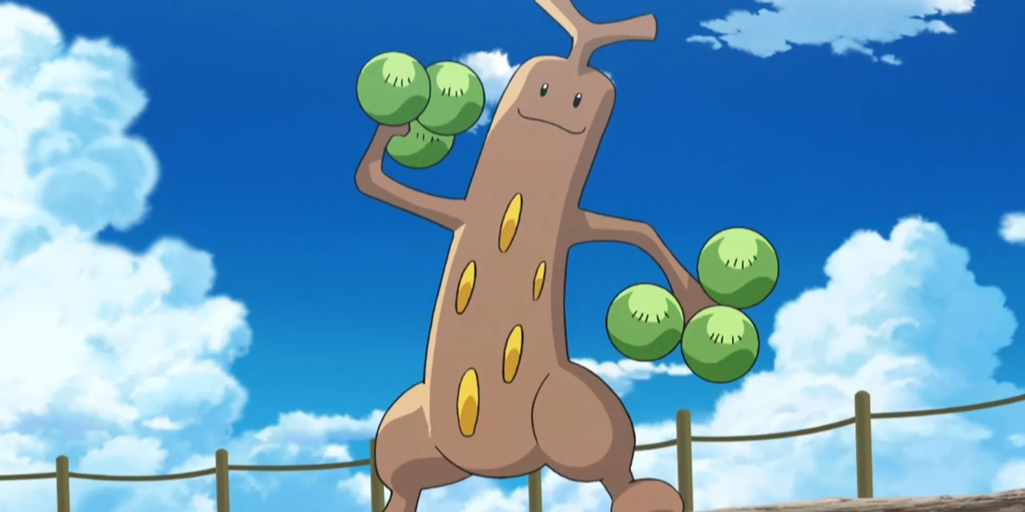 Sudowoodo de Brock dans le dessin animé de Pokemon