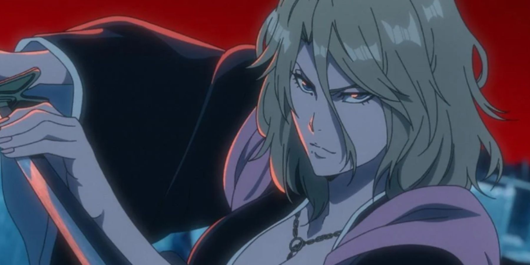 Rangiku libérant Shikai de Haineko en combattant Bazz-B avec Toshiro dans Bleach The Thousand-Year Blood War