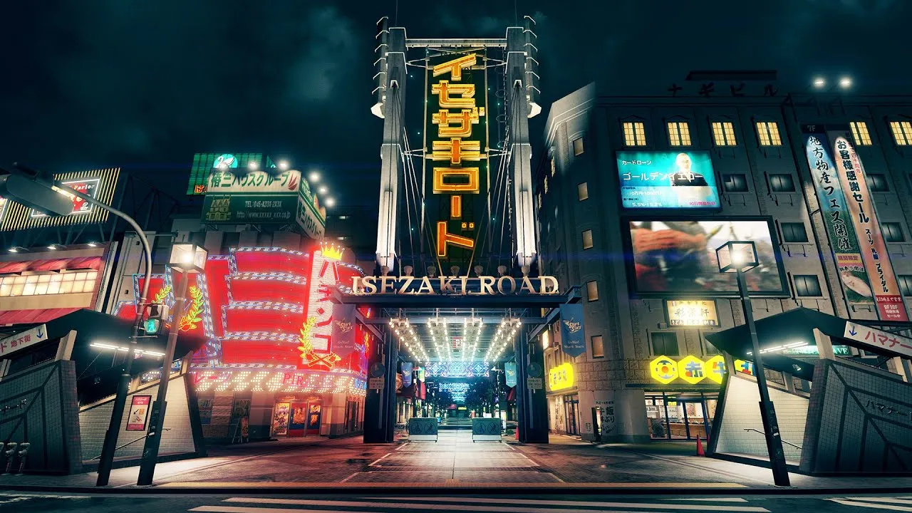 Якудза Как дракон, Исэдзаки-дорога - главная тема игры в городе.