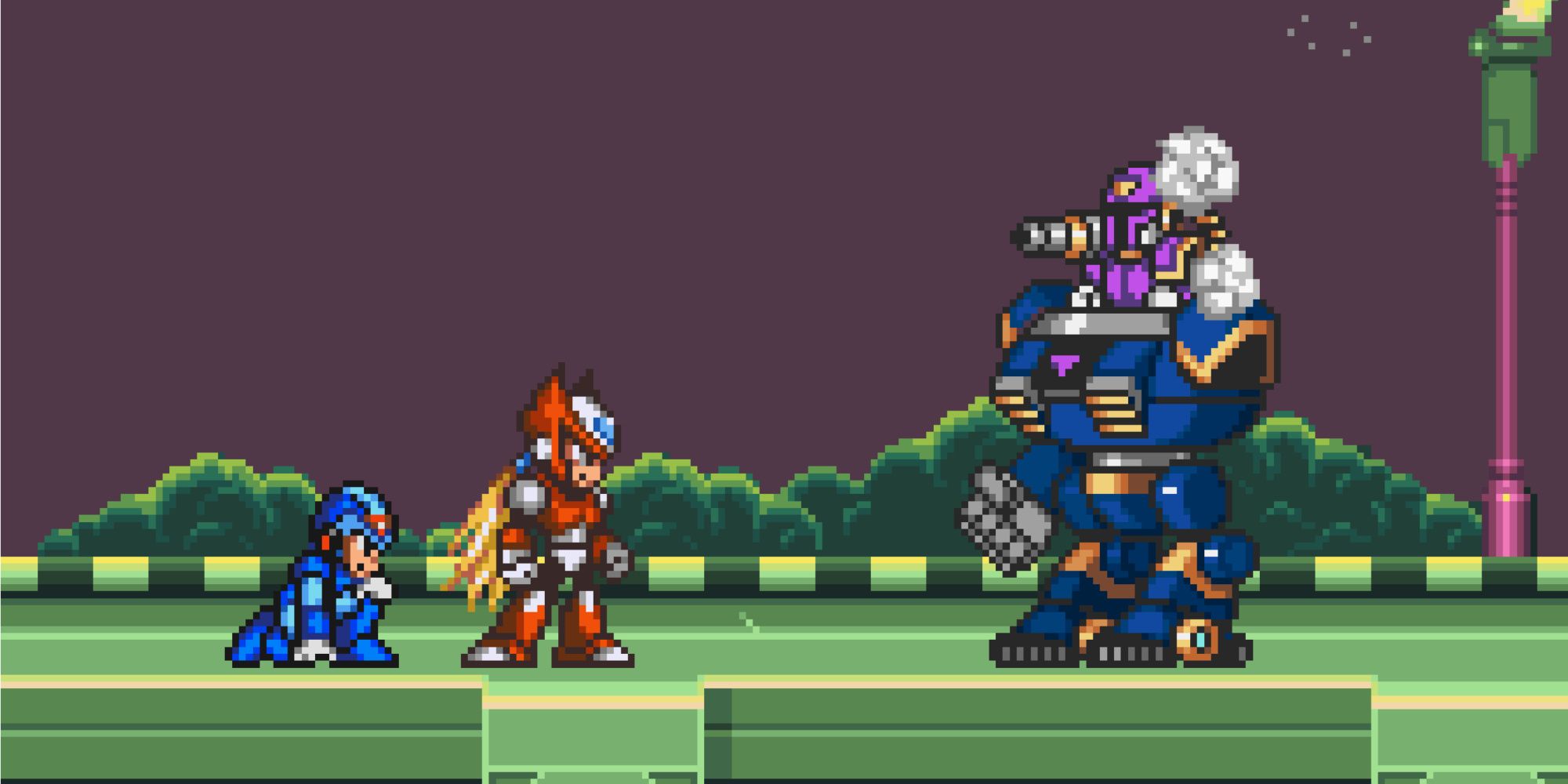 X e Zero che affrontano Vile in Mega Man X