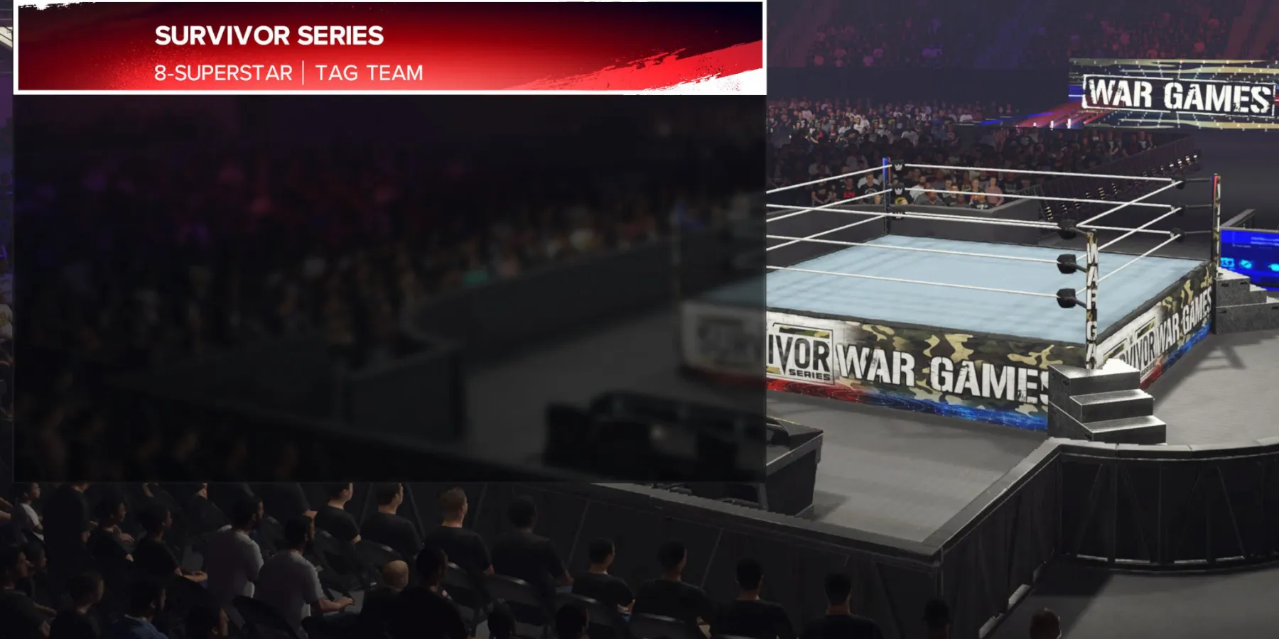 Match Serie Survivor di WWE 2K24 dal menu dei match personalizzati