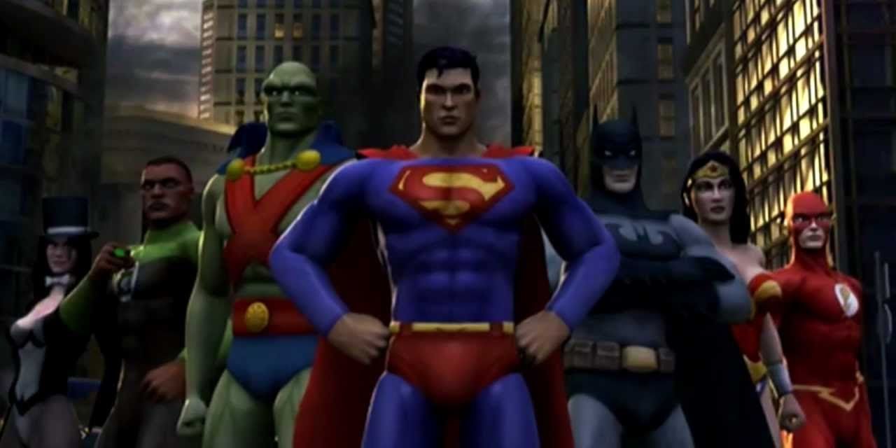 The team in Justice League Heroes