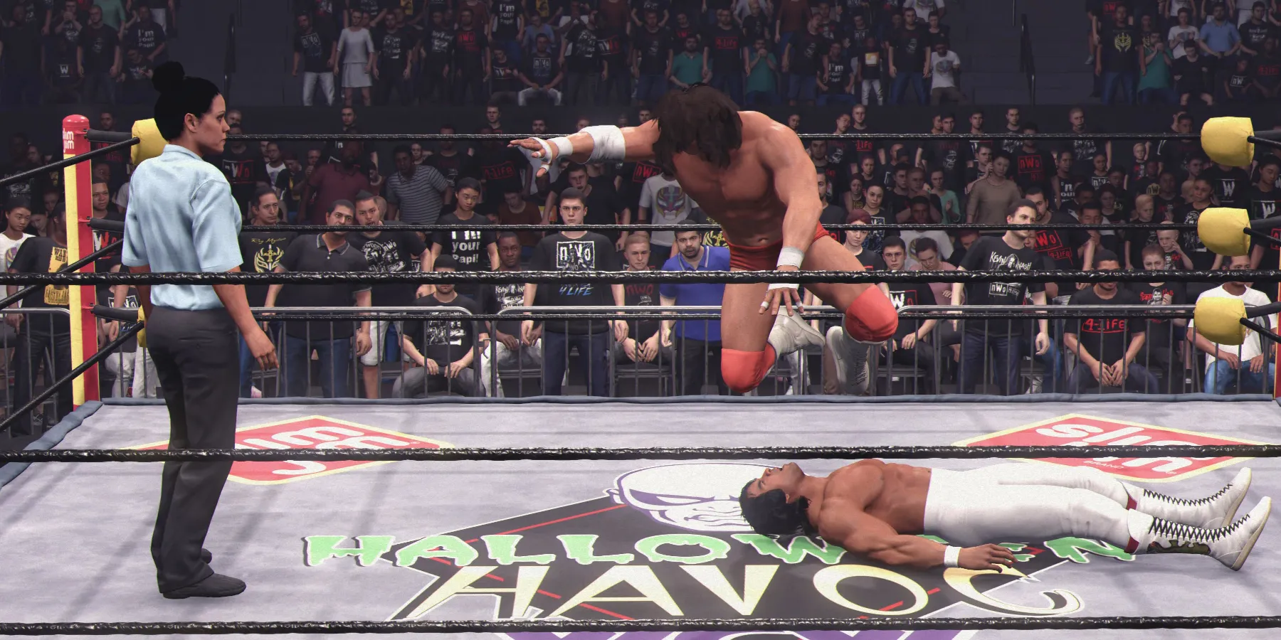 WWE 2K24 塞尔瓦和斯蒂姆博特的头部攻击