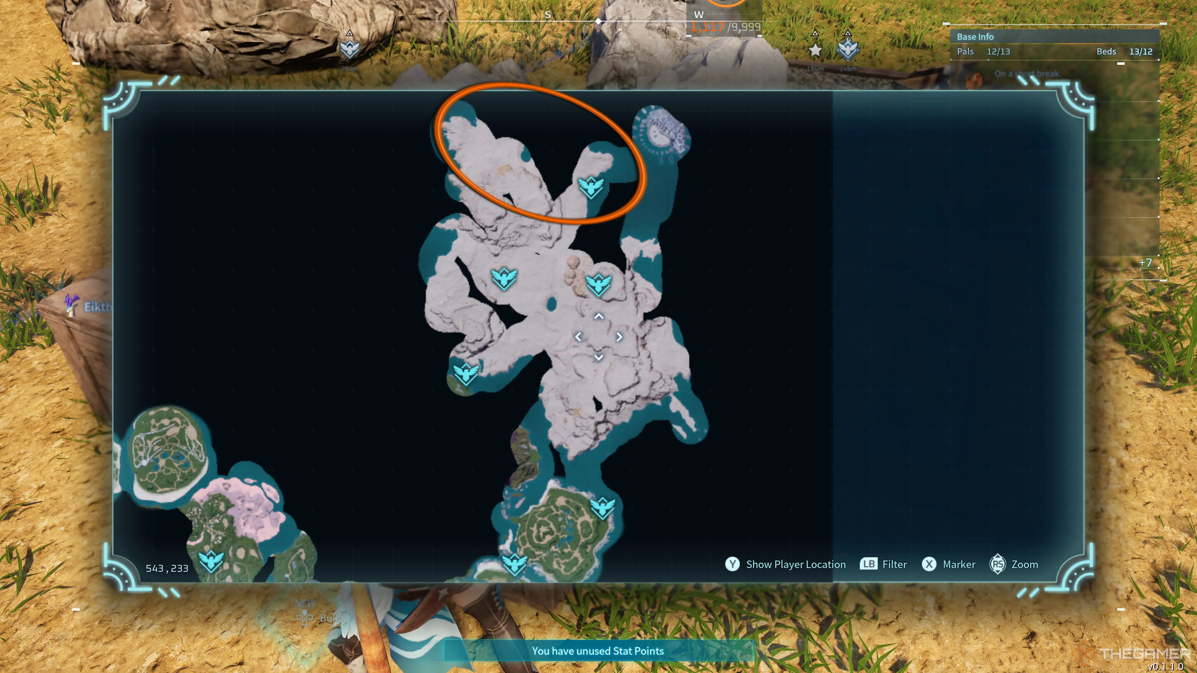 Palworld：显示在干旱沙漠中找到Digtoise位置的地图