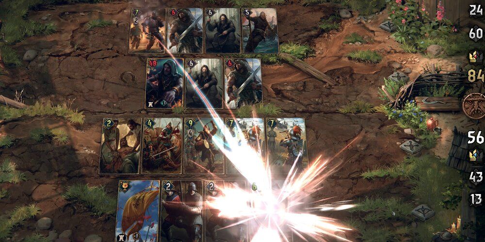 Card battle in Thronebreaker