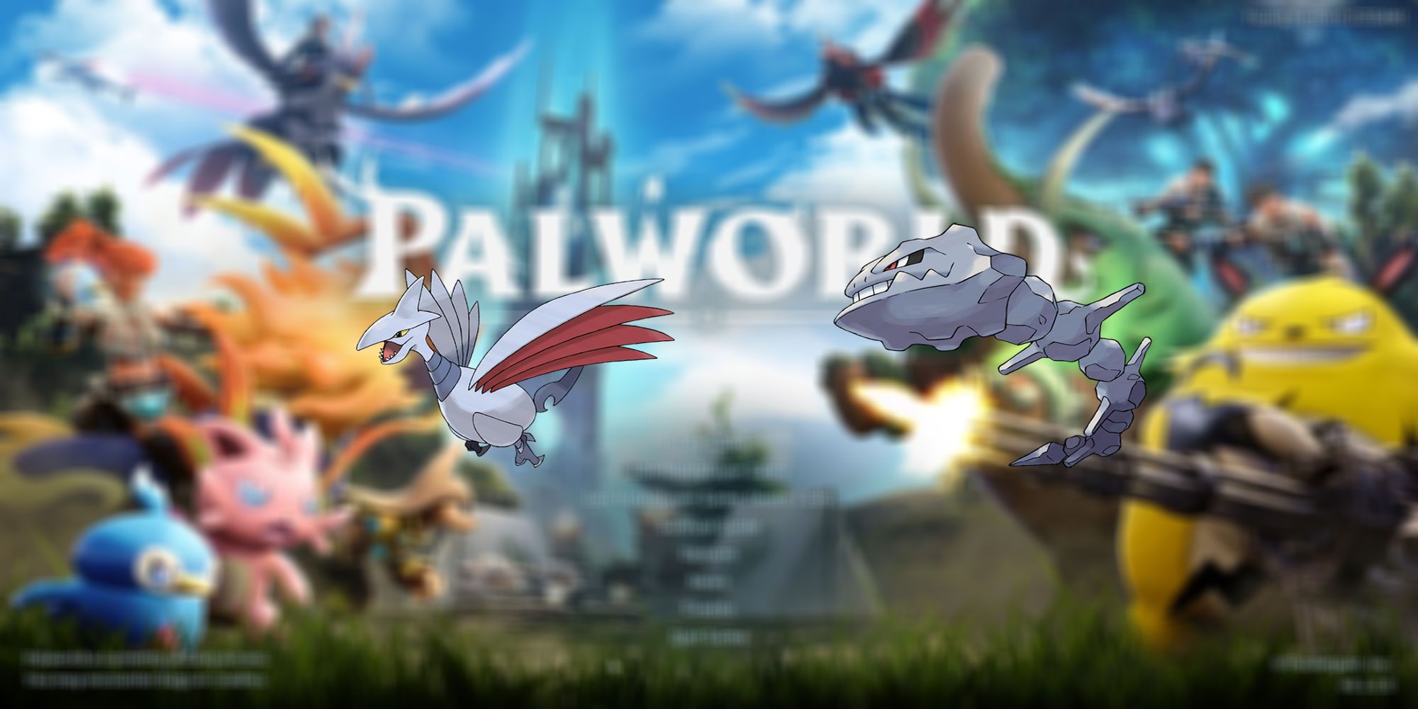Palworld中可能适用的钢属性Pokemon：盔甲鸟和大钢蛇