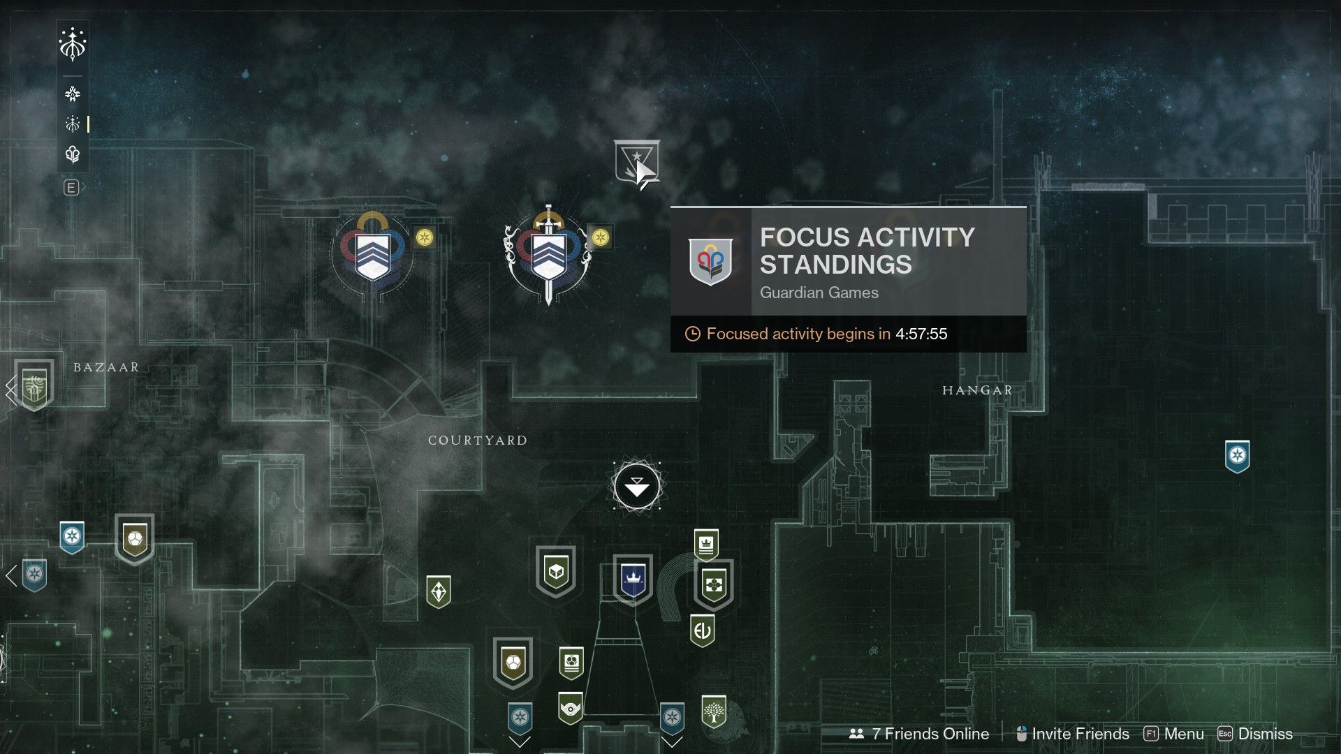 Minuteur d'activité Focus dans l'événement Guardian Games de Destiny 2