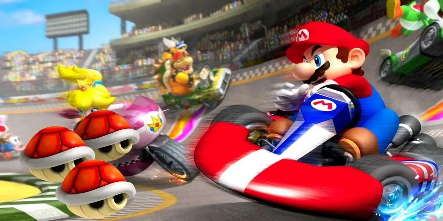 Fondo de pantalla de carrera de Mario Kart Wii