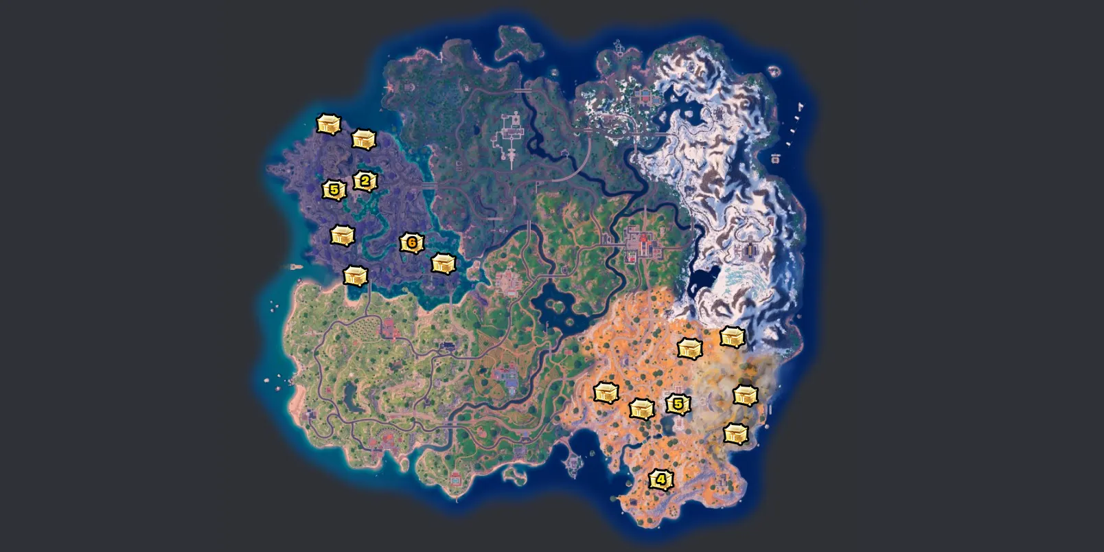 Fortnite.gg god chests map