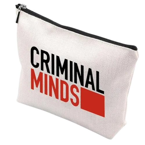 人気犯罪ドラマCriminal Mindsにちなんだメイクアップバッグ。