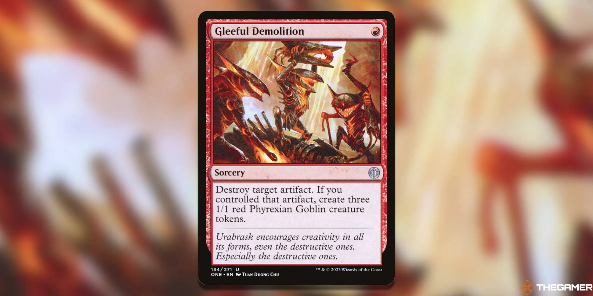 Phyrexia All Will be One・MTGのGleeful Demolitionのスクリーンショット