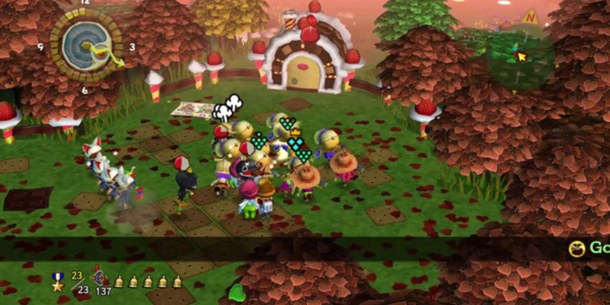 Uno screenshot che mostra il gameplay di Little King’s Story