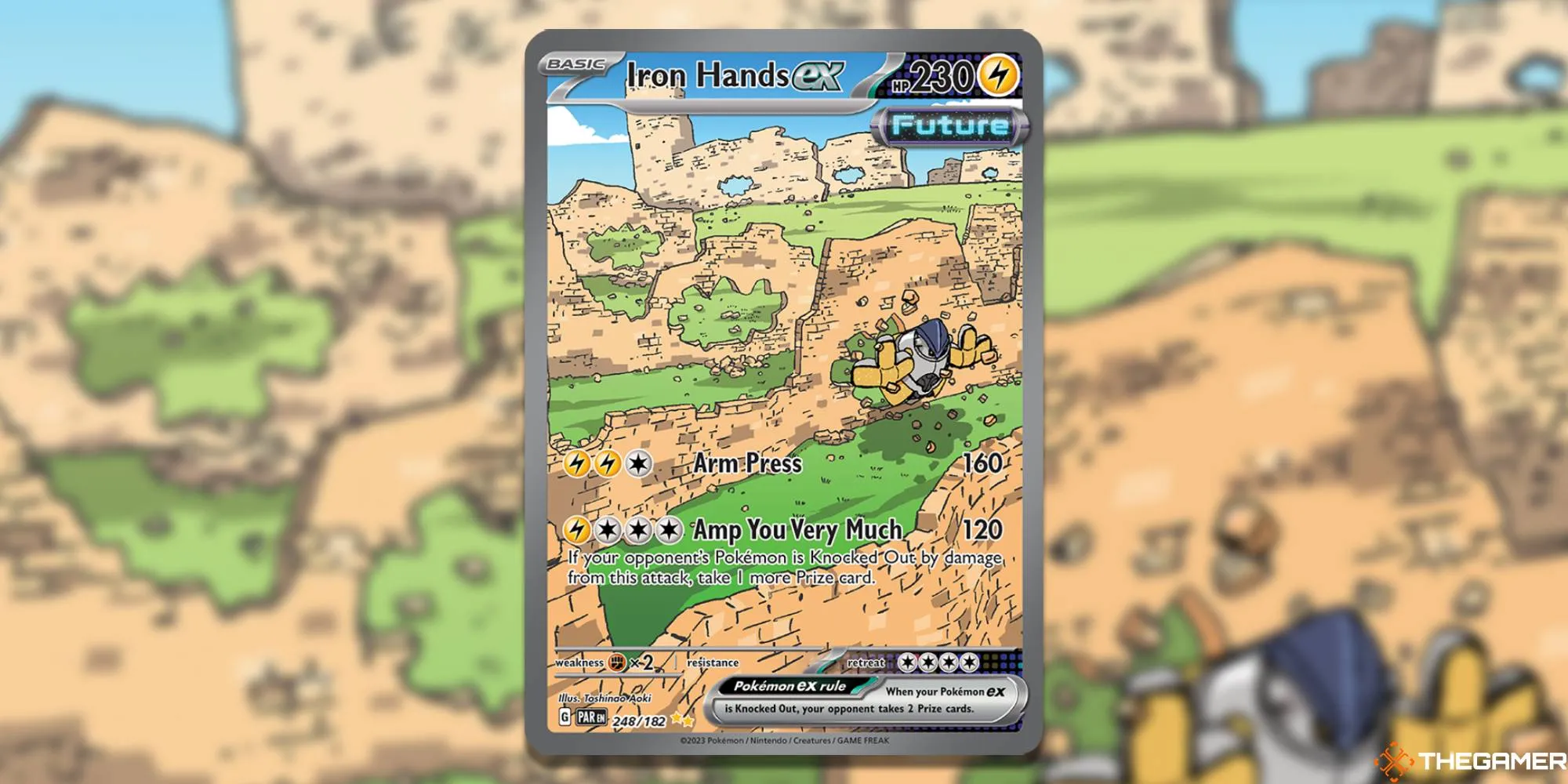 Изображение карты Iron Hands ex в Pokemon TCG