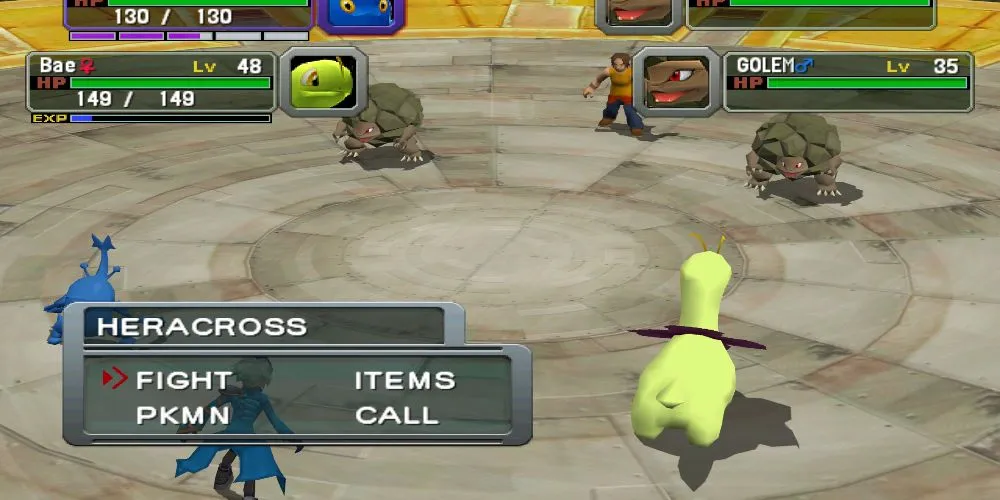 Captura de pantalla del juego de Pokemon Colosseum