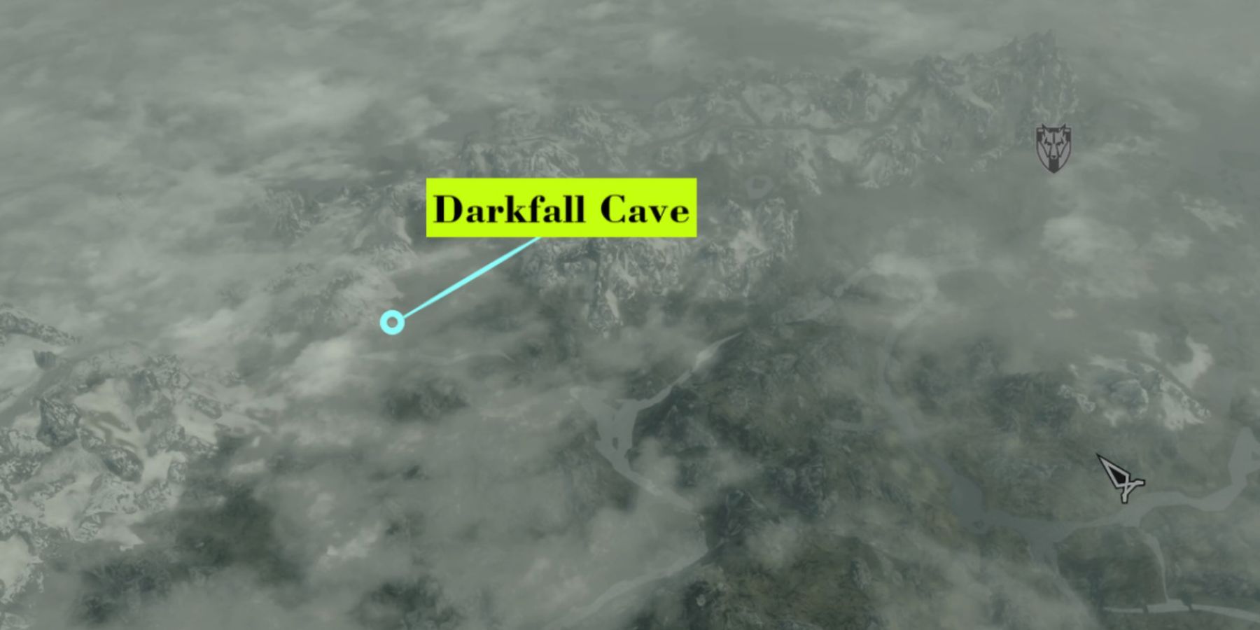 Grotta di Darkfall in Skyrim